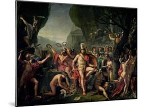 Leonidas at Thermopylae, 480 BC, 1814-Jacques-Louis David-Mounted Giclee Print