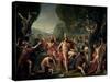 Leonidas at Thermopylae, 480 BC, 1814-Jacques-Louis David-Stretched Canvas