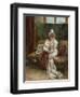 Leonie Garrido Looking at an Album of Prints-Eduardo-leon Garrido-Framed Giclee Print