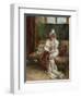 Leonie Garrido Looking at an Album of Prints-Eduardo-leon Garrido-Framed Giclee Print