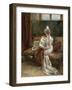 Leonie Garrido Looking at an Album of Prints-Eduardo-leon Garrido-Framed Giclee Print