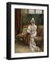 Leonie Garrido Looking at an Album of Prints-Eduardo-leon Garrido-Framed Giclee Print