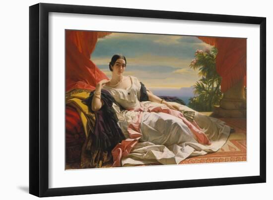 Leonilla Princess to Sayn-Wittgenstein-Sayn, 1843-Franz Xaver Winterhalter-Framed Giclee Print