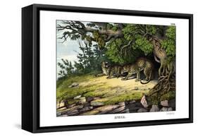 Leopard, 1860-null-Framed Stretched Canvas