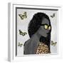 Leopard And Butterfly Fashion 3-Marcus Prime-Framed Art Print