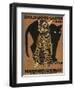 Leopard and Panther, Munich Zoo-null-Framed Art Print