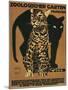 Leopard and Panther, Munich Zoo-null-Mounted Art Print