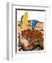 "Leopard and Parrots in Jungle,"September 2, 1933-Paul Bransom-Framed Giclee Print