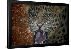 Leopard Attack-Cherie Roe Dirksen-Framed Giclee Print