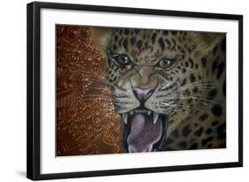 Leopard Attack-Cherie Roe Dirksen-Framed Giclee Print