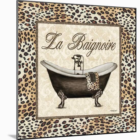 Leopard Bathtub-Todd Williams-Mounted Art Print