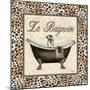 Leopard Bathtub-Todd Williams-Mounted Art Print