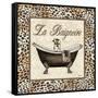 Leopard Bathtub-Todd Williams-Framed Stretched Canvas