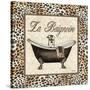 Leopard Bathtub-Todd Williams-Stretched Canvas