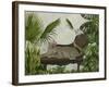 Leopard Chaise Longue-Fab Funky-Framed Art Print