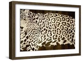 Leopard Encounter-Darren Davison-Framed Art Print