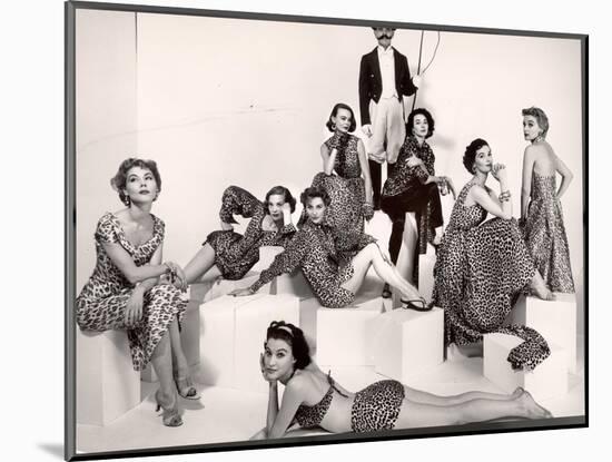 Leopard Fabric Fashions-Eliot Elisofon-Mounted Photographic Print