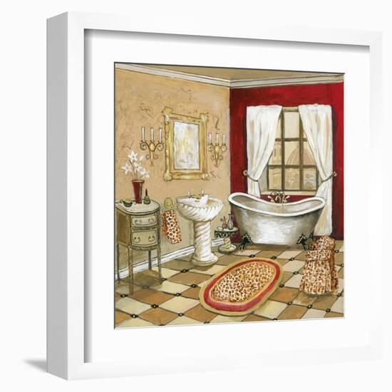 Leopard Florentine Bath-Gregory Gorham-Framed Art Print