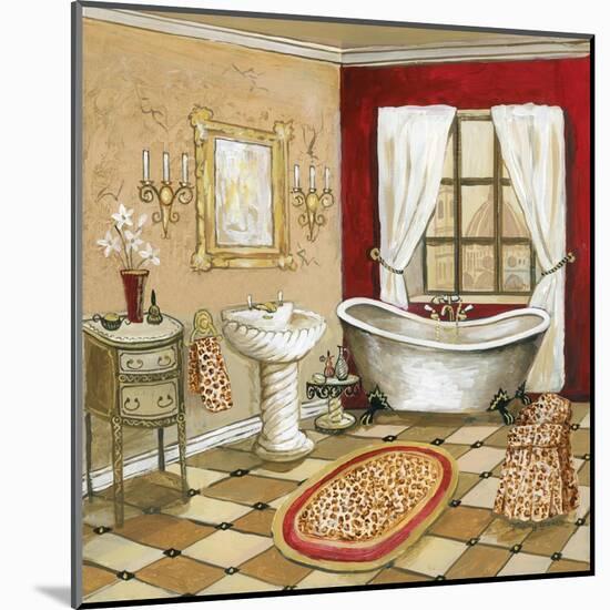 Leopard Florentine Bath-Gregory Gorham-Mounted Art Print