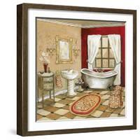 Leopard Florentine Bath-Gregory Gorham-Framed Art Print