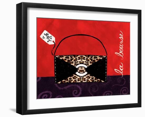 Leopard Handbag II-Jennifer Matla-Framed Art Print