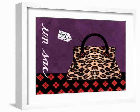 Leopard Handbag III-Jennifer Matla-Framed Art Print