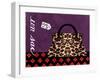 Leopard Handbag III-Jennifer Matla-Framed Art Print