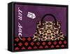 Leopard Handbag III-Jennifer Matla-Framed Stretched Canvas