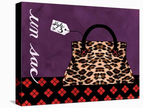 Leopard Handbag III-Jennifer Matla-Stretched Canvas