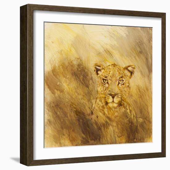 Leopard head, 2014-Francesca Sanders-Framed Giclee Print