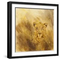 Leopard head, 2014-Francesca Sanders-Framed Giclee Print