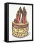 Leopard Heels-Jin Jing-Framed Stretched Canvas