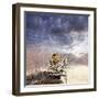 Leopard in Bush-Andrushko Galyna-Framed Photographic Print