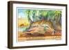 Leopard in the Congo-null-Framed Premium Giclee Print