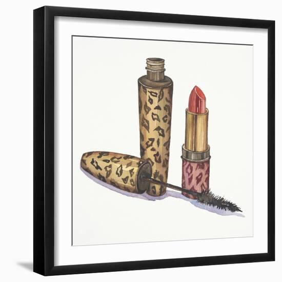 Leopard Makeup-Jin Jing-Framed Art Print