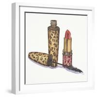 Leopard Makeup-Jin Jing-Framed Art Print