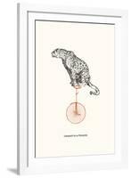 Leopard On A Unicycle-Gwen Aspall-Framed Giclee Print