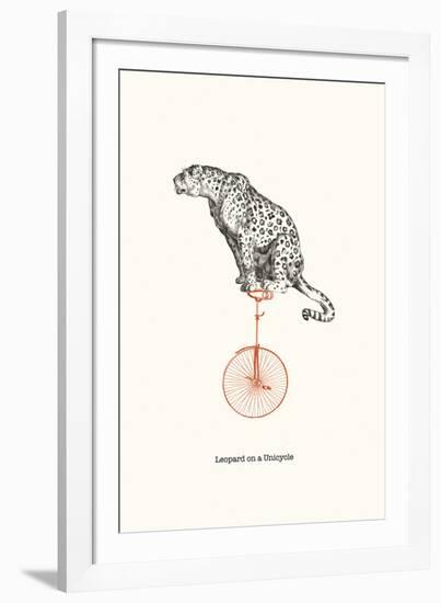 Leopard On A Unicycle-Gwen Aspall-Framed Giclee Print