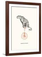Leopard On A Unicycle-Gwen Aspall-Framed Giclee Print