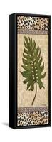 Leopard Palm Leaf II-Todd Williams-Framed Stretched Canvas