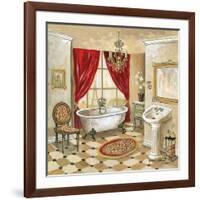 Leopard Parisian Bath-Gregory Gorham-Framed Art Print