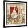 Leopard Parisian Bath-Gregory Gorham-Framed Art Print