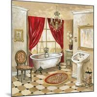 Leopard Parisian Bath-Gregory Gorham-Mounted Art Print