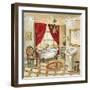 Leopard Parisian Bath-Gregory Gorham-Framed Art Print