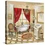 Leopard Parisian Bath-Gregory Gorham-Stretched Canvas