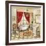 Leopard Parisian Bath-Gregory Gorham-Framed Art Print