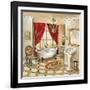 Leopard Parisian Bath-Gregory Gorham-Framed Art Print