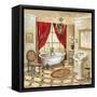 Leopard Parisian Bath-Gregory Gorham-Framed Stretched Canvas