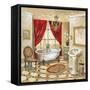 Leopard Parisian Bath-Gregory Gorham-Framed Stretched Canvas