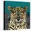 Leopard Queen Teal-Sharon Turner-Stretched Canvas